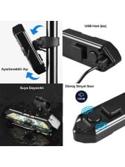 AYD Kablosuz Bisiklet Scooter Sinyal Stop Usb Şarjlı