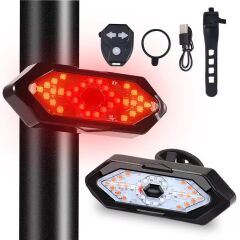 AYD Kablosuz Bisiklet Scooter Sinyal Stop Usb Şarjlı