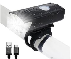 AQY 300 Lümen Usb Şarjlı Bisiklet Ön Arka Far Stop Işık Seti