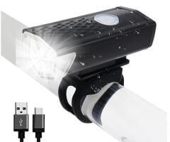 AQY 300 Lümen Usb Şarjlı Bisiklet Ön Arka Far Stop Işık Seti