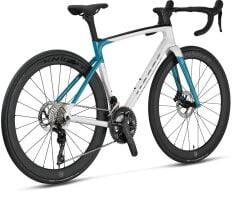 2026 MOSSO R16 SR7.2 UCI Karbon Yol Yarış Bisikleti Beyaz/Turkuaz