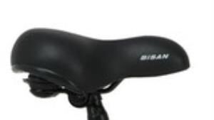 Bisan Yaylı Geniş Rahat Yumuşak Bisiklet Selesi Siyah