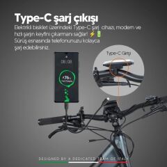 Strada E-Lite H Disk Elektrikli Şehir Tur Bisikleti Antrasit