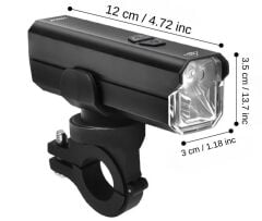 AYD 1000 Lümen Şarjlı Bisiklet Scooter Gidon Led Far