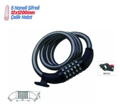 Zedonyon 5612 5 Şifreli Kilit 12x1200mm Braketli