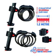 Zedonyon 5612 5 Şifreli Kilit 12x1200mm Braketli