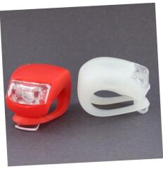 Forte GT 6016 Bisiklet Ön Arka Silikon Lamba Led Çakar Işık Set 2 Adet