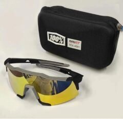 Forte GT G4681 UV 3 Renkli Camlı Bisiklet Gözlük Siyah