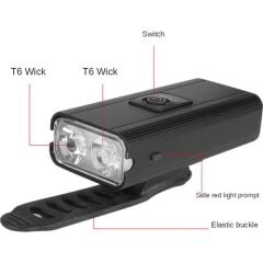 X-Tiger USB Şarjlı Bisiklet Ön Far Lamba Işık