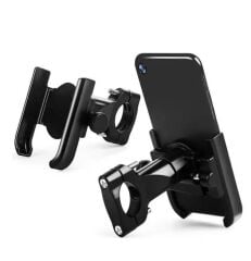 Forte GT 2084-11 Alüminyum Bisiklet Motosiklet Ayarlı Gidon Telefon Tutucu Siyah