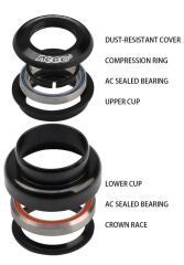 Neco H151SM Rulmanlı Yarı Entegre 1.1/8''-1.5'' Furş Takımı