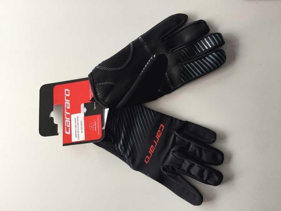 Carraro Uzun Parmak Jelli Bisiklet Eldiveni Siyah CR-2142