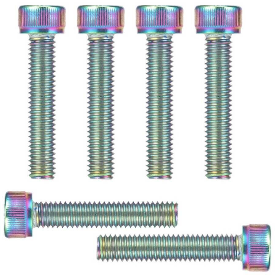 AYD Rainbow Oilslick Gidon Boğaz Vidası 6 Lı M6x30