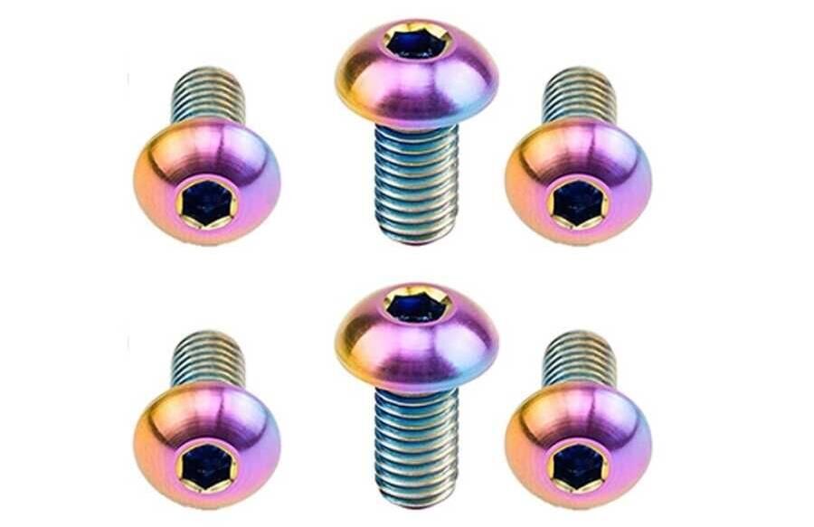 AYD Rainbow Oilslick Rotor Vidası 6 Lı M5x10