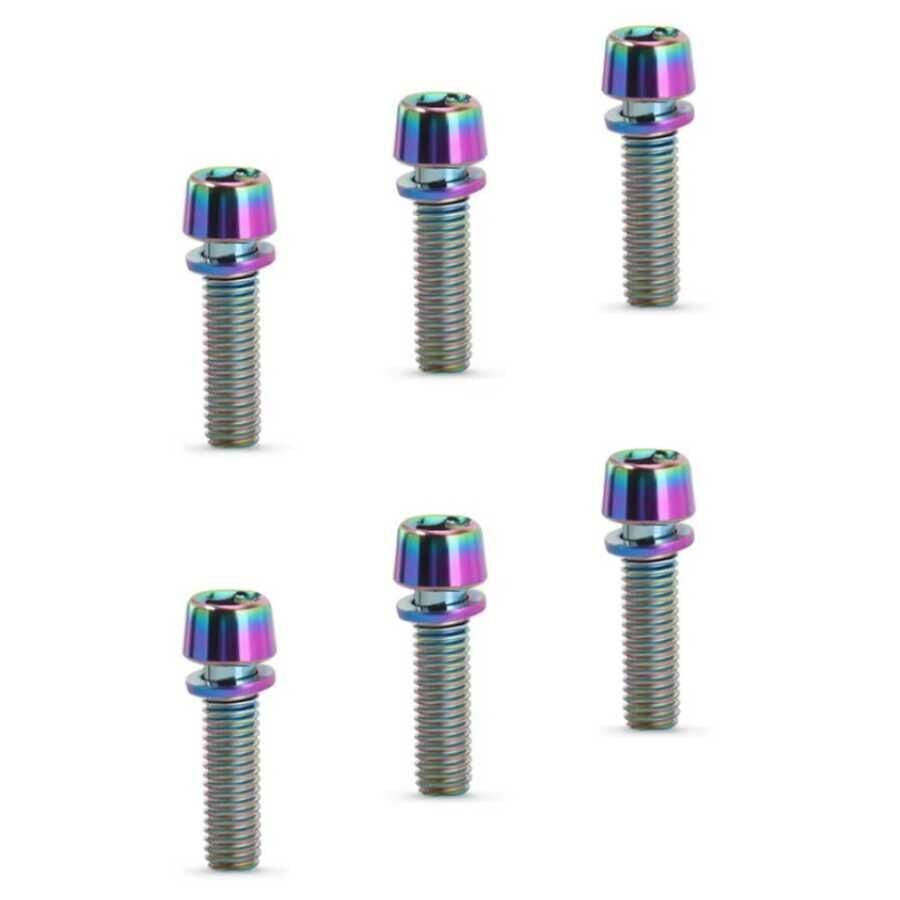 AYD Rainbow Oilslick Gidon Boğazı ve Kaliper Vidası 6 Lı M6x18