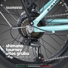 Strada E-Via 20 Jant Elektrikli Katlanır Bisiklet Gri