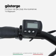 Strada E-Via 20 Jant Elektrikli Katlanır Bisiklet Gri