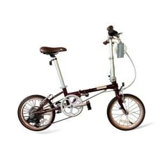 Dahon Boardwalk D7 16 Jant Katlanır Bisiklet Bordo