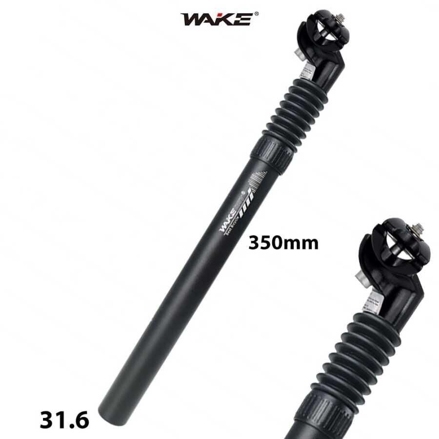 Wake Amortisörlü Bisiklet Sele Borusu 31.6mm Kızaklı 350mm