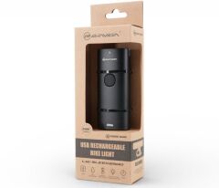 Briviga LW-SLEEK2500 2500 Lümen Usb-C Power Bank Özellikli Bisiklet Ön Lamba