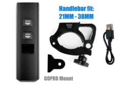 Briviga LW-F1400 USB-C 1500 Lümen Power Bank Özellikli Ön Işık Bisiklet Lamba