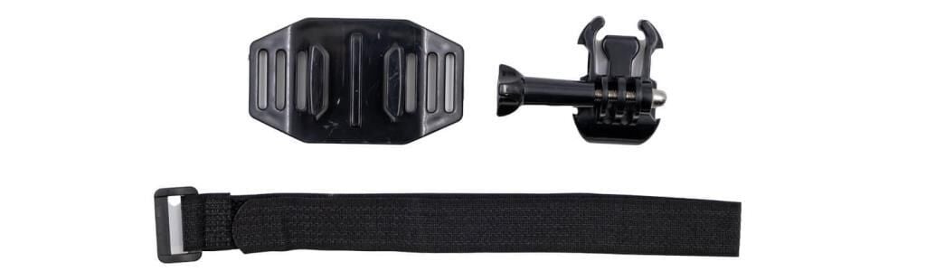 Briviga HMT-MOUNT03 GoPro Kask Montajı (Velcro Kayışlı, Siyah)