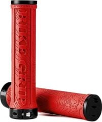 Briviga Kırmızı TPR Kauçuk Alüminyum Bisiklet Gidon Elcik 30/137mm