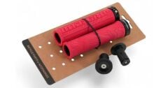 Briviga Kırmızı TPR Kauçuk Alüminyum Bisiklet Gidon Elcik 30/137mm