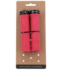 Briviga Kırmızı TPR Kauçuk Alüminyum Bisiklet Gidon Elcik 30/137mm