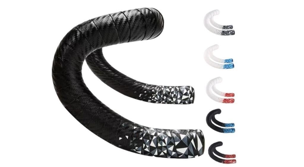 Briviga 3mm PU+EVA Bisiklet Gidon Bandı Siyah-Kırmızı (Üç Renkli)