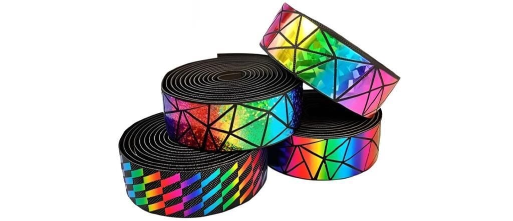 Briviga BTP-3SQ1 PU+EVA Bisiklet Gidon Bandı 3mm Ayna Efektli Parlak Renkli