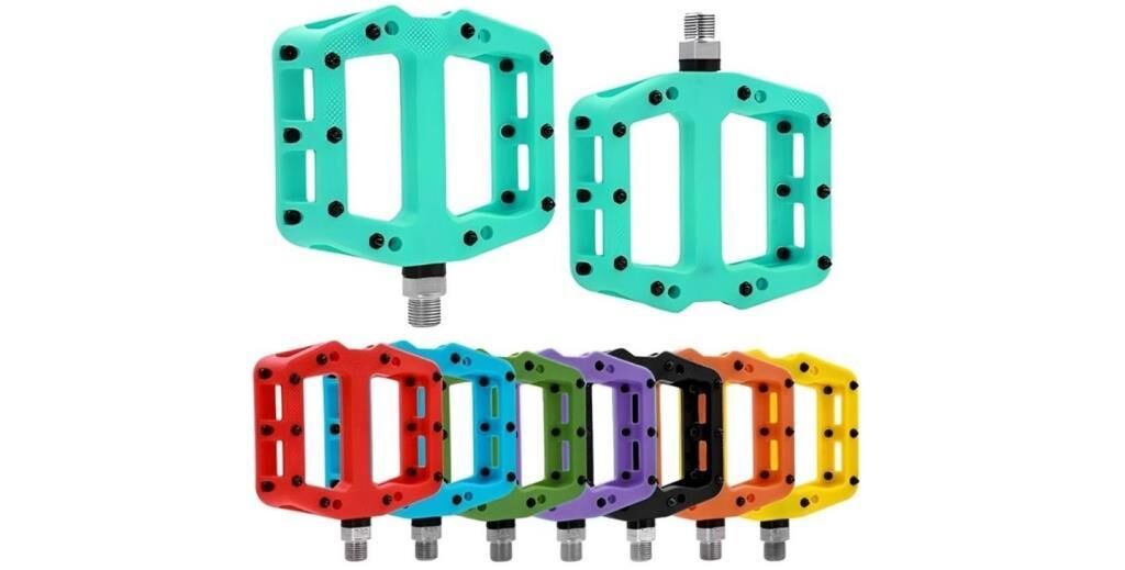 Briviga CNC İşlemeli CR-MO 3 Kapalı Rulmanlı Plastik Pedal Turuncu