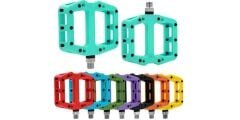 Briviga 1DU+1 Kapalı Rulman Bisiklet Plastik Pedal Kırmızı 110x125mm