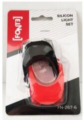 Fonte FN-267-6 Bisiklet Silikon Lamba Led Çakar Işık Set 2 Adet