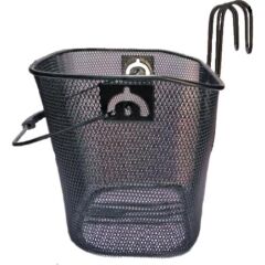 Forte GT Askılı Kancalı Bisiklet Metal Ön Sepet Siyah