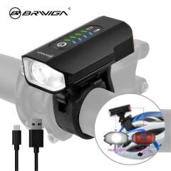 Briviga LW-F500 600 Lümen Usb-C Bisiklet Far Beyaz/Kırmızı Kask Lambası