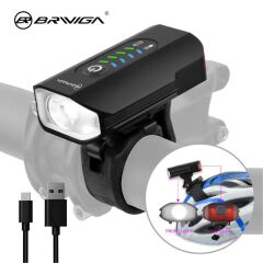 Briviga LW-F500 600 Lümen Usb-C Bisiklet Far Beyaz/Kırmızı Kask Lambası