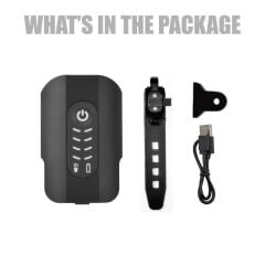 Briviga LW-F500 600 Lümen Usb-C Bisiklet Far Beyaz/Kırmızı Kask Lambası