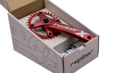 Raptor A28Z-AS322 32T 170mm Kırmızı Tekli Aynakol + Orta Göbek