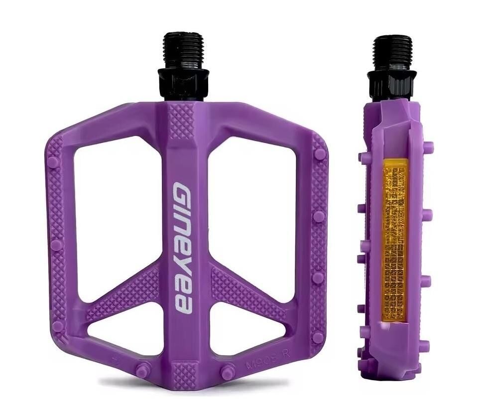 Gineyea M908 Plastik Trial Bmx Platform Geniş Pedal Mor