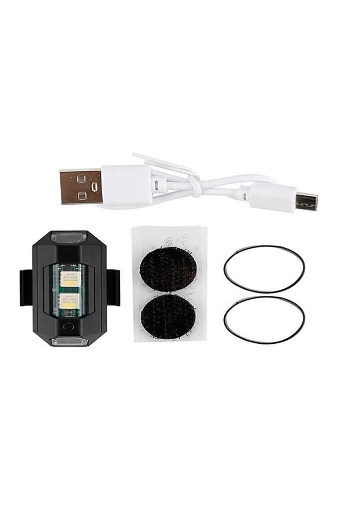 Resim Tex GLR-129 Mikro Led Usb Şarjlı Çakar Bisiklet Stop 