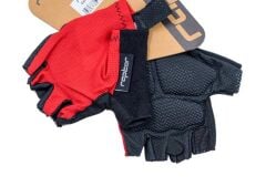 Raptor Cırtsız Silikon Jelli Destekli Bisiklet Eldiveni Kırmızı