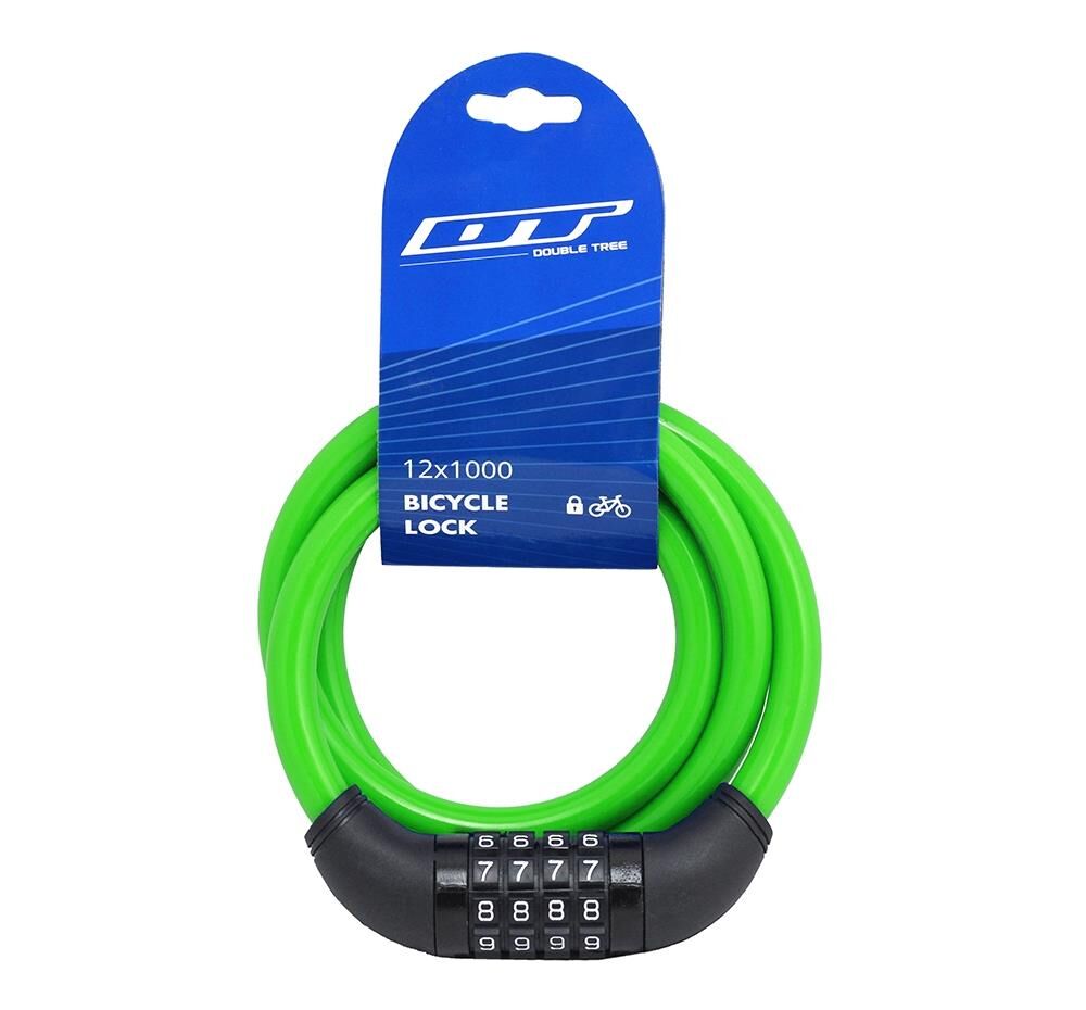 Impact Şifreli Bisiklet Kilidi 12x1000 Yeşil