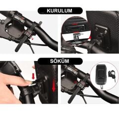 Impact Bisiklet Gidon Telefon Tutucu Çantalı