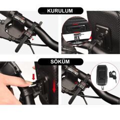 Impact Bisiklet Gidon Telefon Tutucu Çantalı