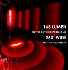 Rohs 2 Renk 168 Lümen Usb Şarjlı Polis Çakar Bisiklet Stop