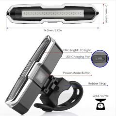 Rohs 2 Renk 168 Lümen Usb Şarjlı Polis Çakar Bisiklet Stop