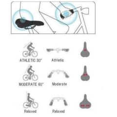 Selle Royal Sky Mokka Unisex Yaylı Geniş Rahat Bisiklet Sele Siyah