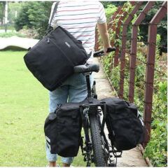 Forte GT 60 LT Bisiklet Arka Bagaj Üstü Tur Heybe Çanta Siyah