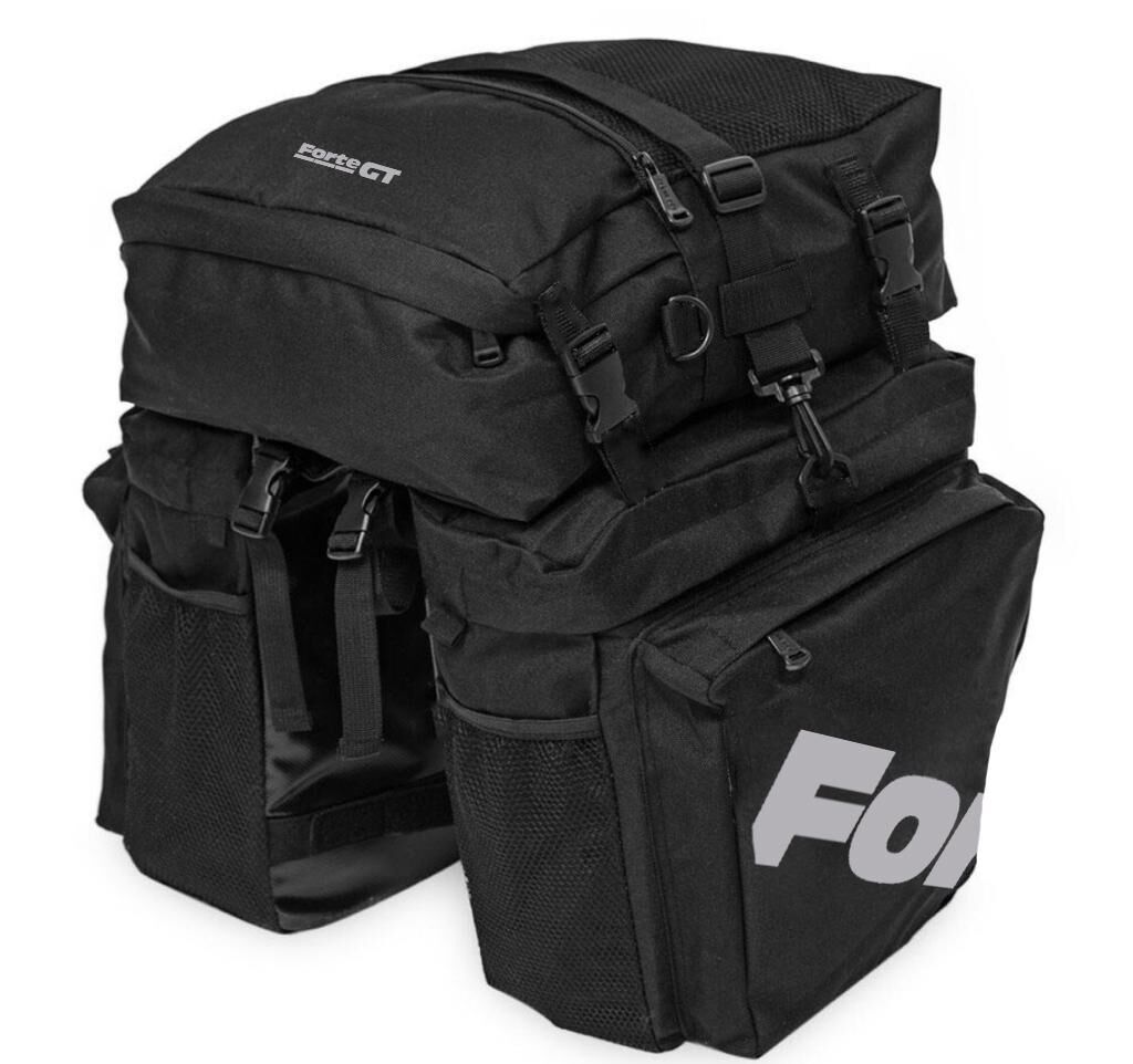 Forte GT 60 LT Bisiklet Arka Bagaj Üstü Tur Heybe Çanta Siyah